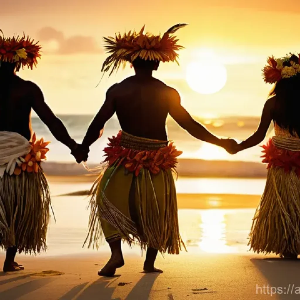 태평양 섬 지역의 종교와 문화 - **Prompt 1: "The Sacred Dance of Polynesian Heritage"**
A vibrant and respectful scene depicting...